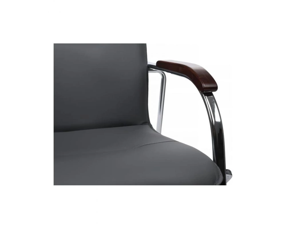 Стул Самба с деревянными подлокотниками SMB-02H Хром гальв.