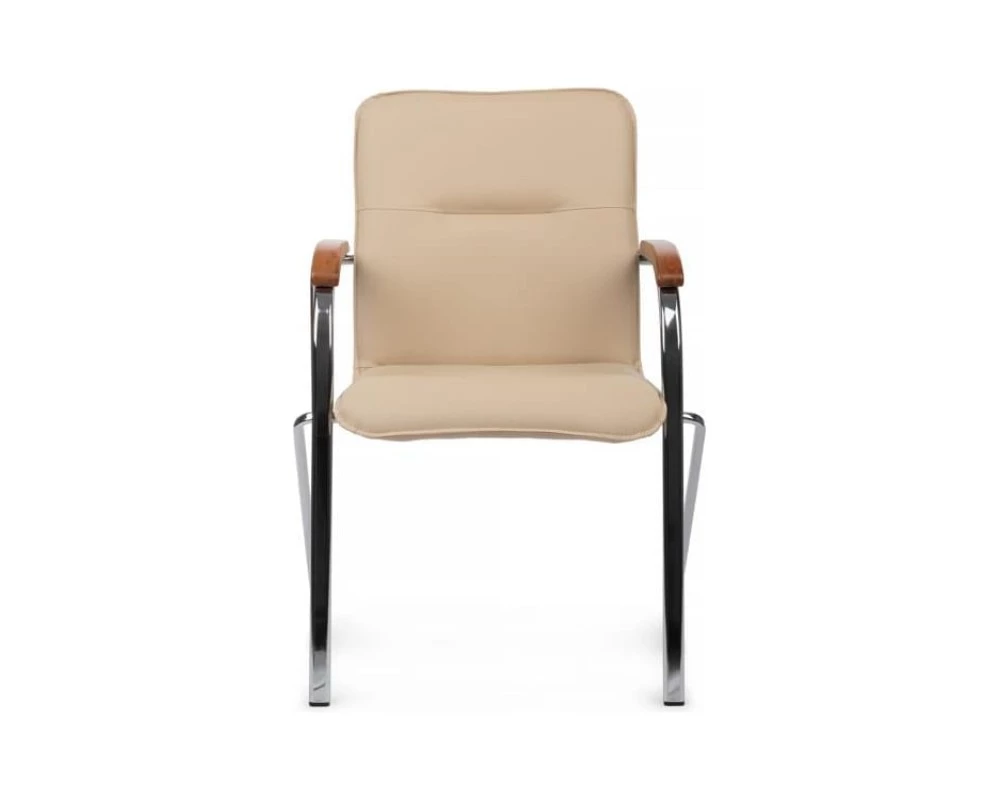 Стул Самба с деревянными подлокотниками SMB-02H Хром гальв.