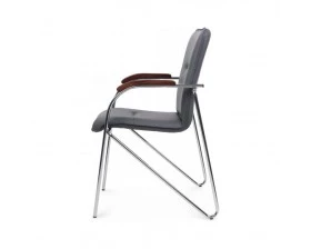 Стул Самба с деревянными подлокотниками SMB-02H Хром гальв. images