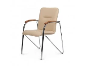 Стул Самба с деревянными подлокотниками SMB-02H Хром гальв. images