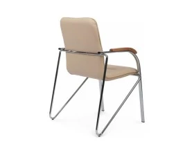 Стул Самба с деревянными подлокотниками SMB-02H Хром гальв. images