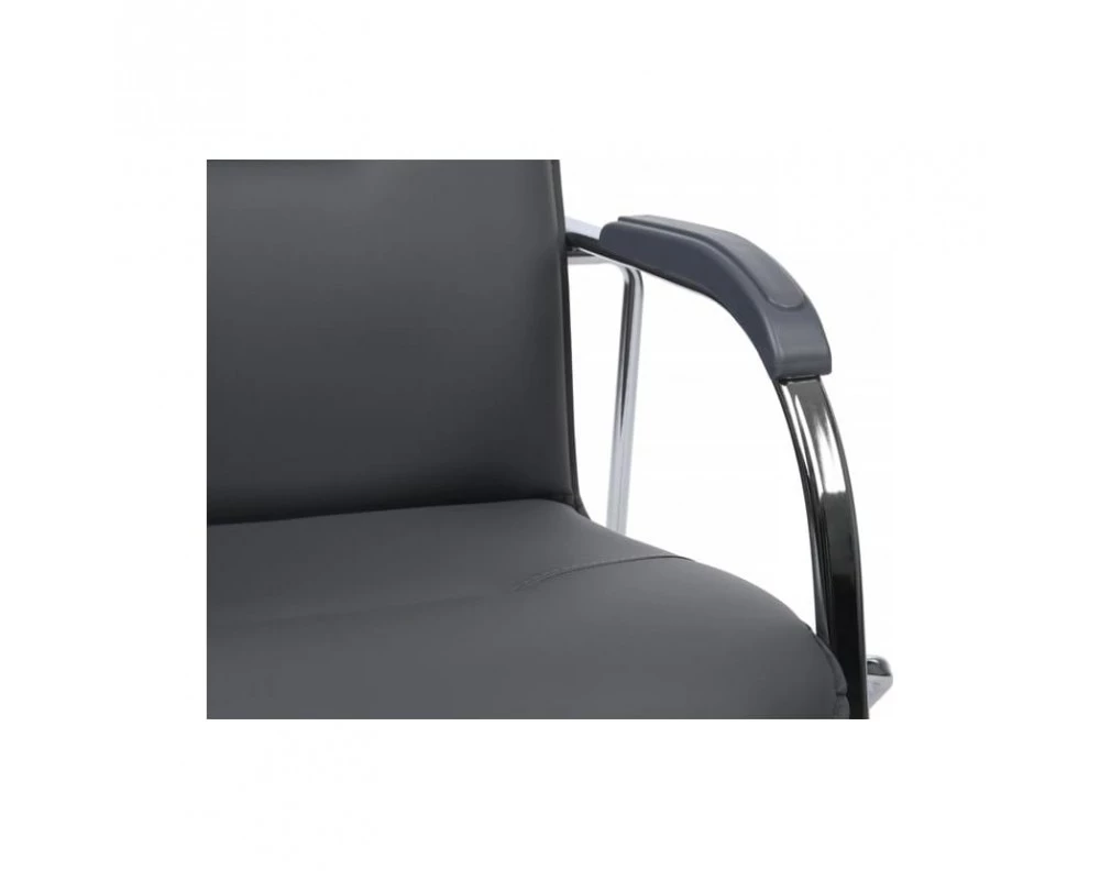 Стул Самба с пластиковыми подлокотниками SMB-03H Хром гальв.