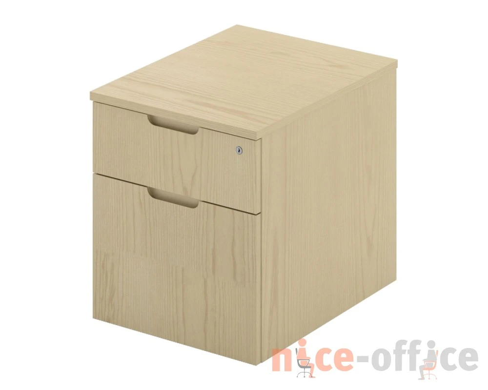 Тумба мобильная 1 ящик, 1 архив, с замком матовая 450х565х510 Bosco