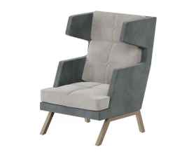 Кресло высокое с декором из пуговиц Aldo images