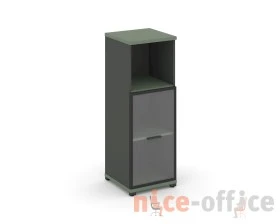 Шкаф 1 узкая секция, 3 ниши CN.STU.E-313 RPB A 420x420x1186 Концепт / Concept images