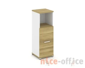 Шкаф 1 узкая секция, 3 ниши CN.STU.E-313 W 420x420x1186 Концепт / Concept images