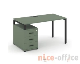 Стол письменный с 1 опорной тумбой CN.SP-301 B 980/1346x720x750 Концепт / Concept images