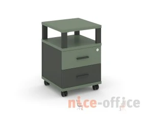 Тумба мобильная 2 ящ. с надставкой CN.TUM-002 A 420x420x615 Концепт / Concept images