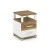 Сандал янтарный/Белый бриллиант/Металл белый