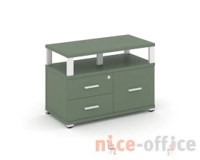 Тумба приставная широкая 2 ящ. 1 распаш. фасад с надставкой широкой CN.TSP-006 W 836x420x583 Концепт / Concept images