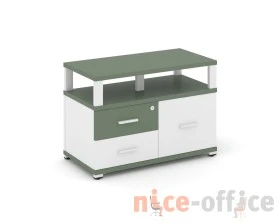 Тумба приставная широкая 2 ящ. 1 распаш. фасад с надставкой широкой CN.TSP-006 W 836x420x583 Концепт / Concept images