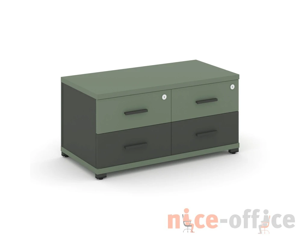 Тумба приставная широкая 4 ящ. CN.TSP-001 A 836x420x416 Концепт / Concept