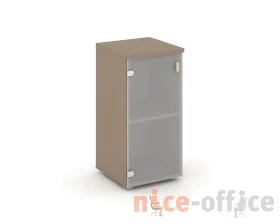 Шкаф низкий узкий левый (1 низкий фасад стекло сатин матовый) 40x42x82,3 Эстетика / Estetica images