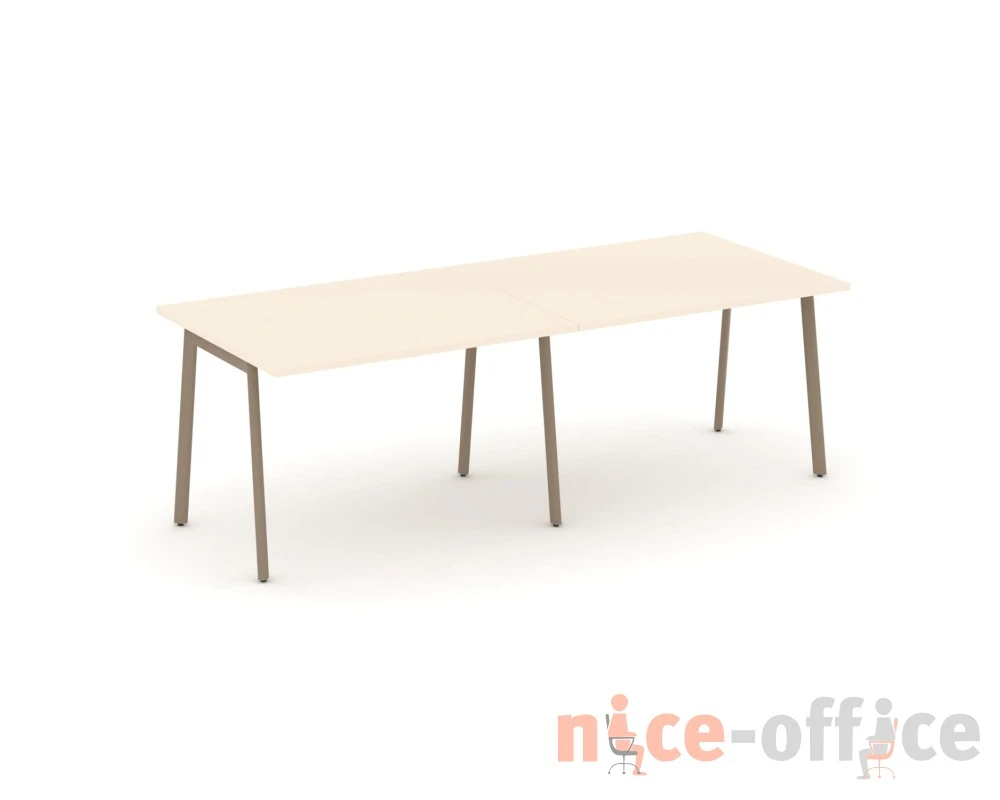 Стол переговорный на плоскоовальной трубе 236x98x75 Эстетика / Estetica