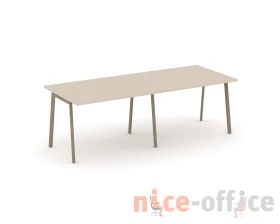 Стол переговорный на плоскоовальной трубе 236x98x75 Эстетика / Estetica images