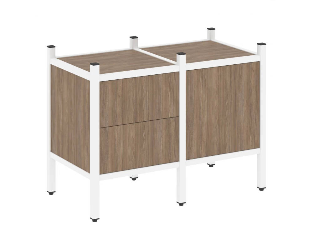 Прямой стеллаж L-01 862x446x636 Loft