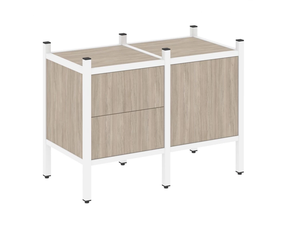 Прямой стеллаж L-01 862x446x636 Loft