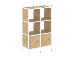 Прямой стеллаж L-03 862x446x1458 Loft images