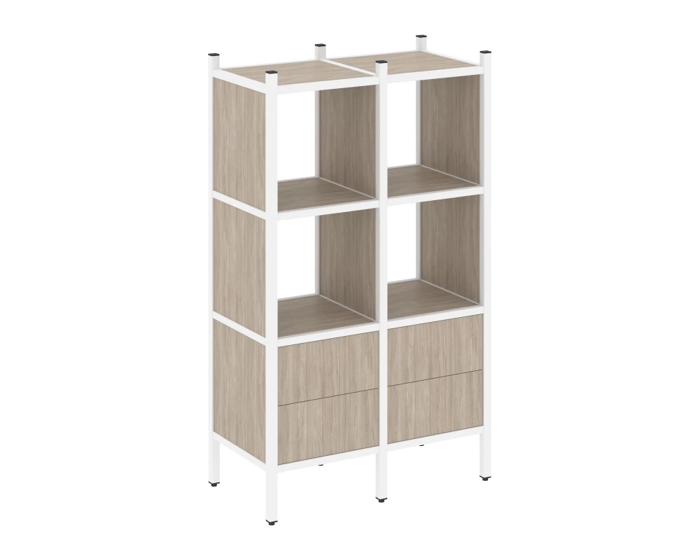 Прямой стеллаж L-03 862x446x1458 Loft