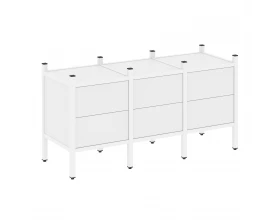 Прямой стеллаж L-06 1278x446x636 Loft images