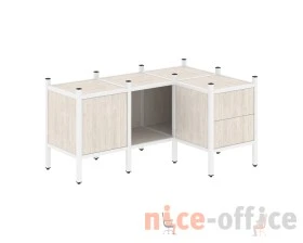 Угловой внутренний стеллаж L-26 1278x862x636 Лофт / Loft images
