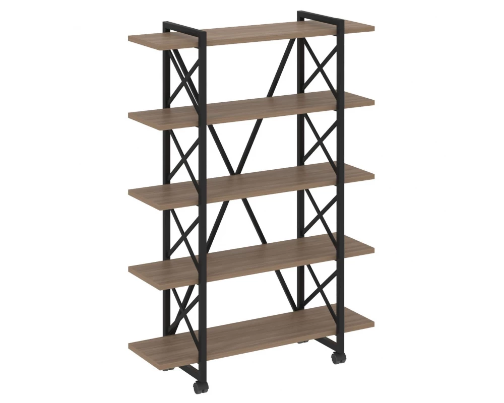 Стеллаж на колесных опорах - 5 полок 1200х400х1704 Loft