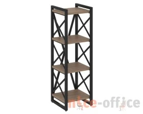 Стеллаж на регулируемых опорах - 4 полки 400х400х1280 Лофт / Loft images