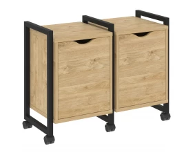 Тумба на колесных опорах наборная. Вариант №2 970х460х767 Loft images