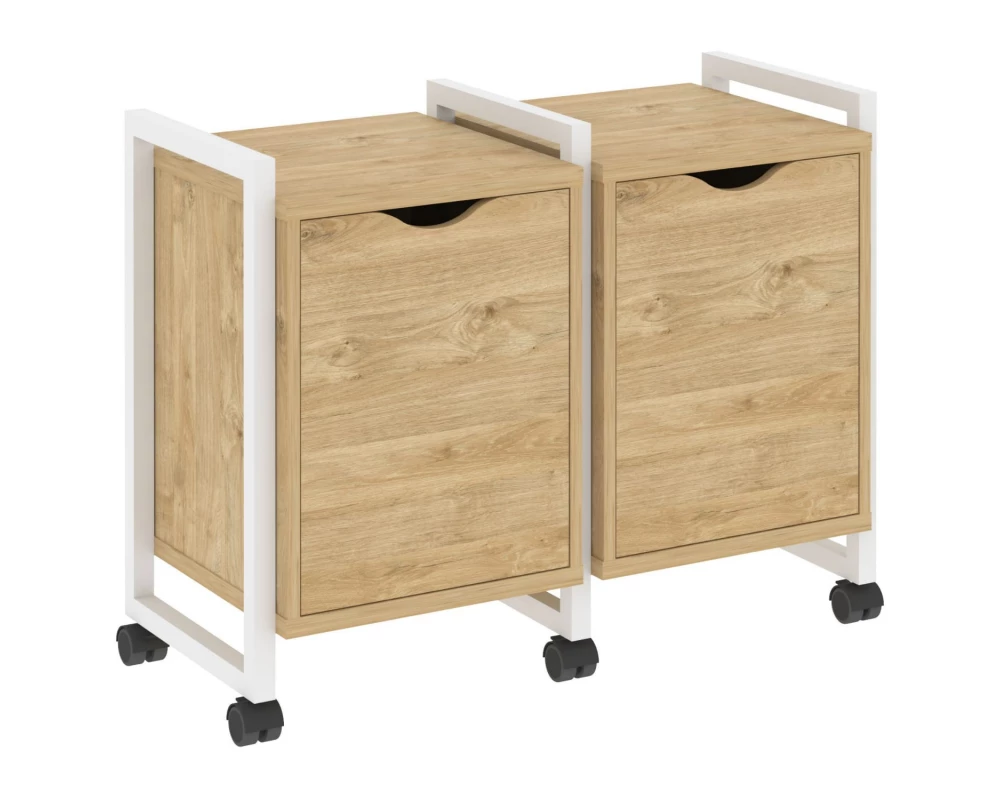 Тумба на колесных опорах наборная. Вариант №2 970х460х767 Loft