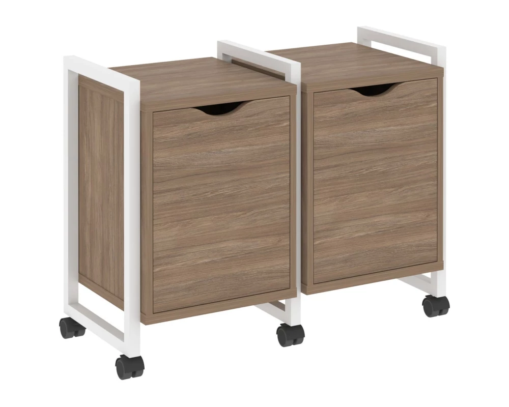 Тумба на колесных опорах наборная. Вариант №2 970х460х767 Loft