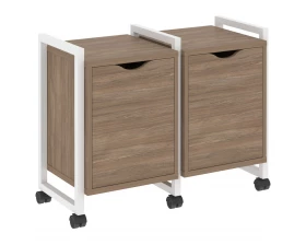 Тумба на колесных опорах наборная. Вариант №2 970х460х767 Loft images