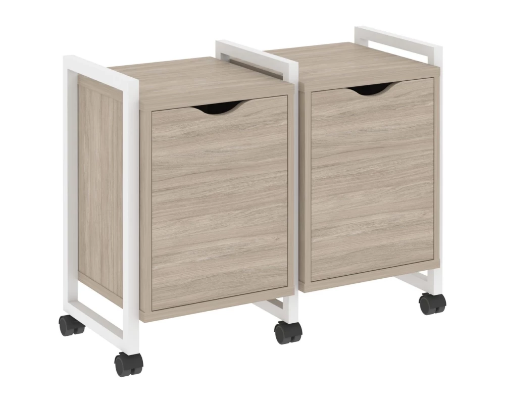 Тумба на колесных опорах наборная. Вариант №2 970х460х767 Loft