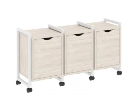 Тумба на колесных опорах наборная. Вариант №5 1440х460х767 Loft images