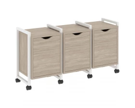 Тумба на колесных опорах наборная. Вариант №5 1440х460х767 Loft images