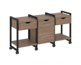 Тумба на колесных опорах наборная. Вариант №6 1440х460х767 Loft images