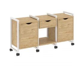 Тумба на колесных опорах наборная. Вариант №7 1440х460х767 Loft images