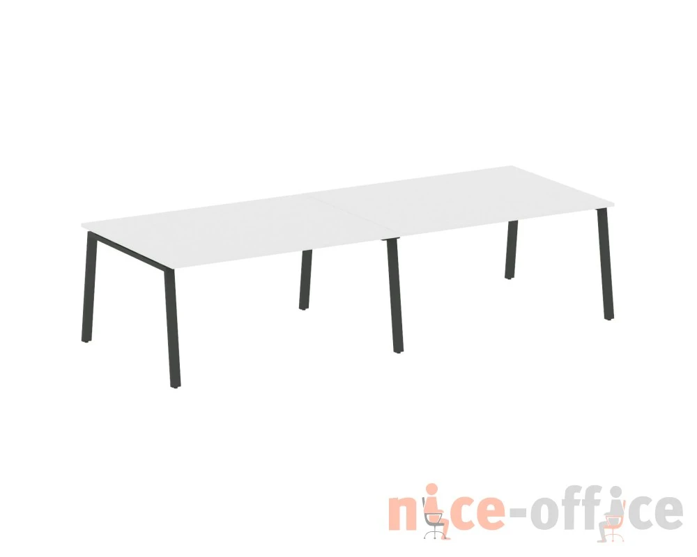 Переговорный стол (2 столешницы) на А-образном м/к 320x123,5x75 Метал Систем / Metal System