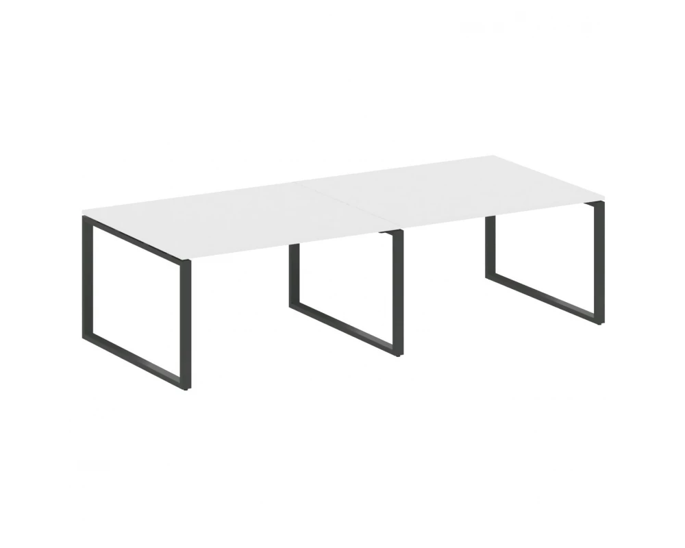 Переговорный стол (2 столешницы) на О-образном м/к 280x123,5x75 Metal System