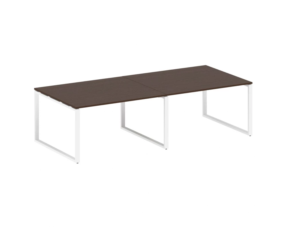 Переговорный стол (2 столешницы) на О-образном м/к 280x123,5x75 Metal System