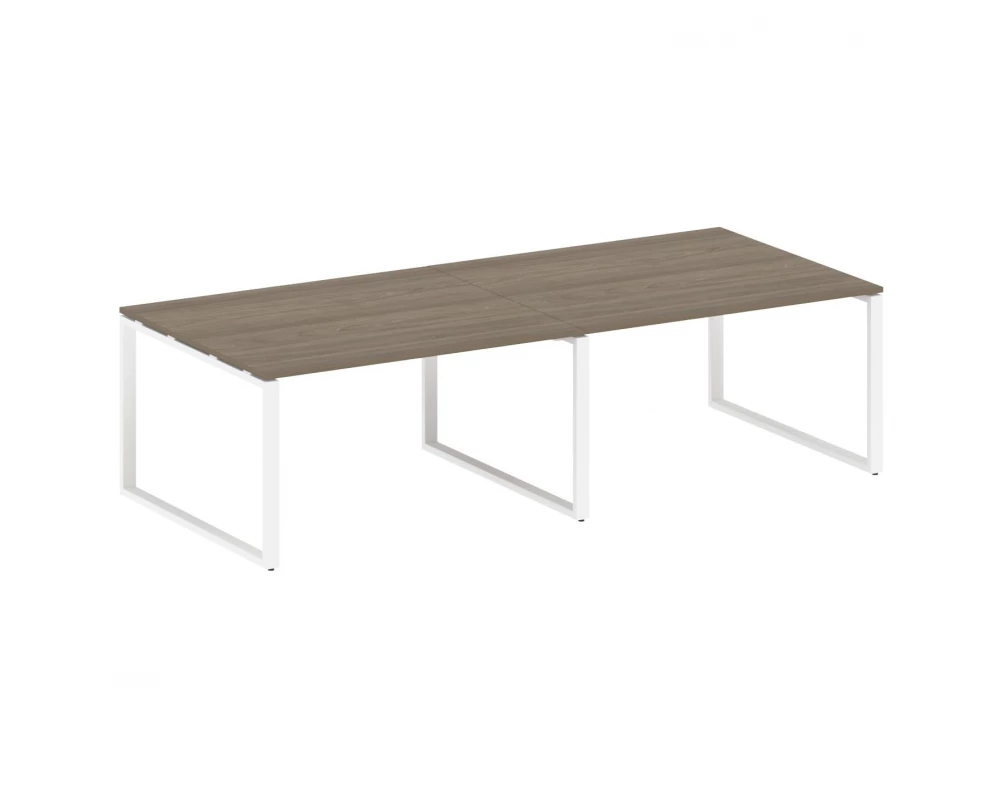 Переговорный стол (2 столешницы) на О-образном м/к 280x123,5x75 Metal System