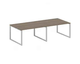 Переговорный стол (2 столешницы) на О-образном м/к 280x123,5x75 Metal System images