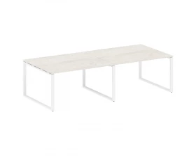 Переговорный стол (2 столешницы) на О-образном м/к 280x123,5x75 Metal System images