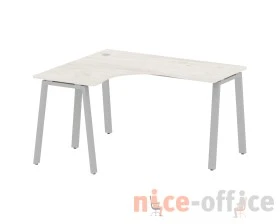 Стол криволинейный левый на А-образном м/к 140x120x75 Метал Систем / Metal System images