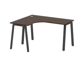 Стол криволинейный левый на А-образном м/к 140x120x75 Metal System images