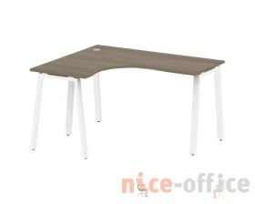 Стол криволинейный левый на А-образном м/к 140x120x75 Метал Систем / Metal System images
