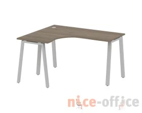 Стол криволинейный левый на А-образном м/к 140x120x75 Метал Систем / Metal System images