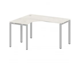 Стол криволинейный левый на П-образном м/к 140x120x75 Metal System images