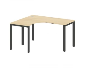 Стол криволинейный левый на П-образном м/к 140x120x75 Metal System images