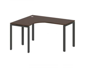 Стол криволинейный левый на П-образном м/к 140x120x75 Metal System images