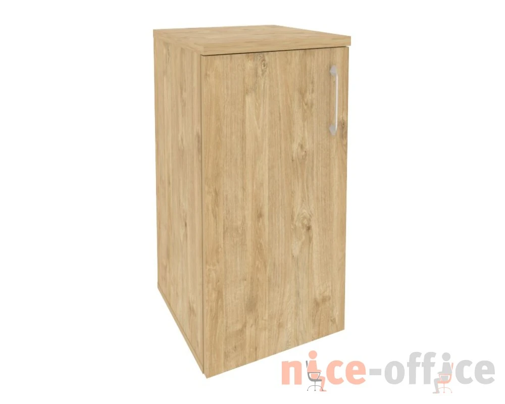 Шкаф низкий узкий левый (1 низкий фасад ЛДСП) 400x420x823 Оникс / Onix